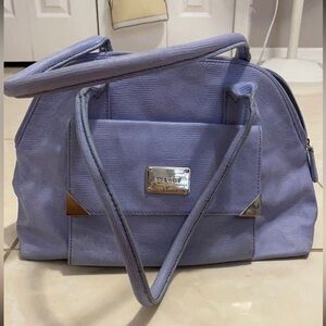 Nine West Purple Satchel Structured Design